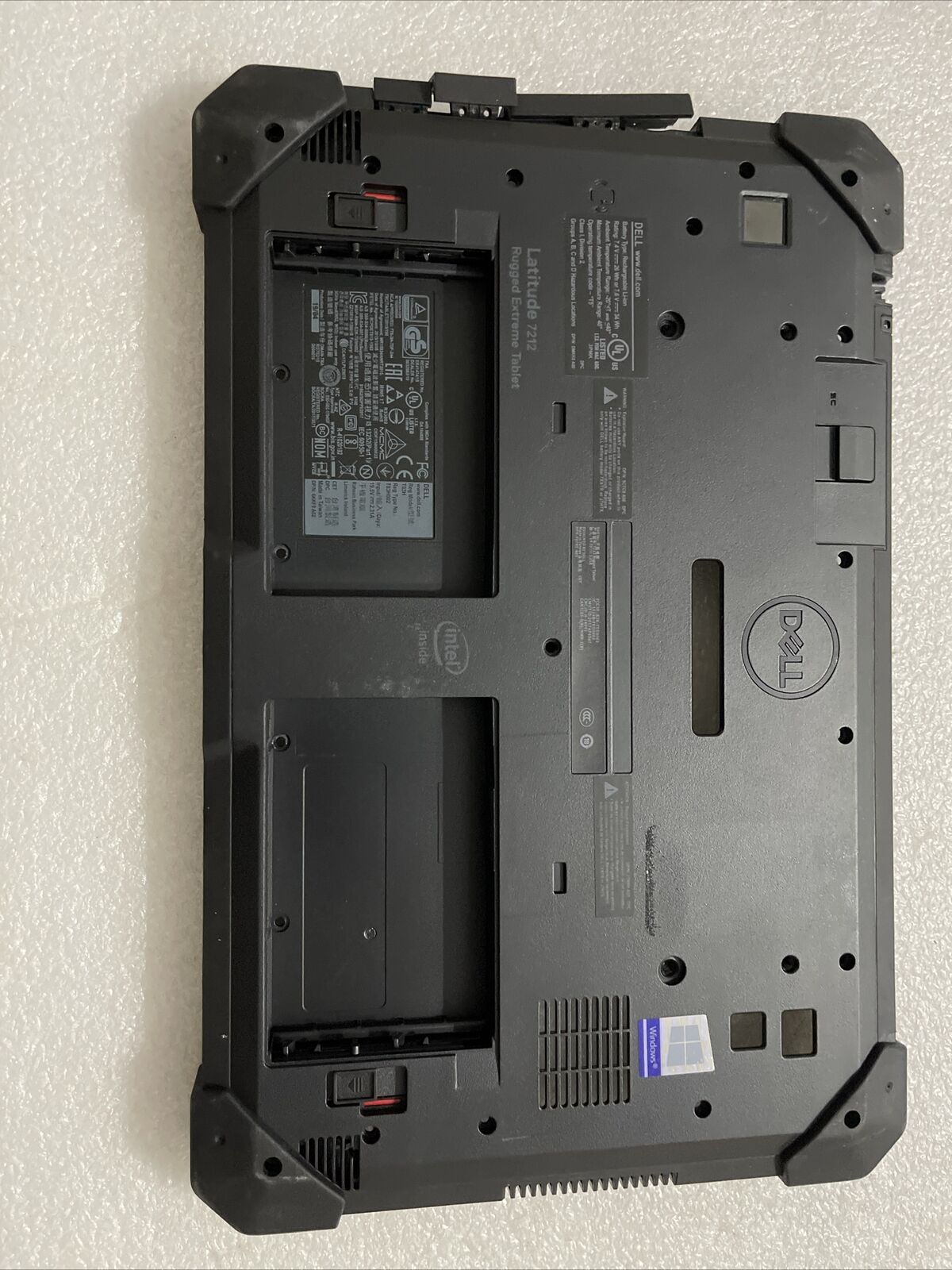 Dell OEM Latitude 7212 Rugged Tablet Laptop Bottom Base GHGX9 1GV90 H4 K1