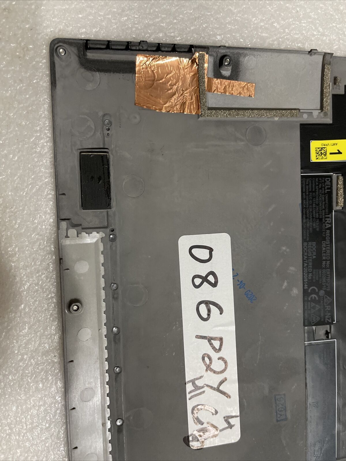Genuine Dell Latitude 9510 E9510 Bottom Cover Lower Case 086P2Y 86P2Y C3