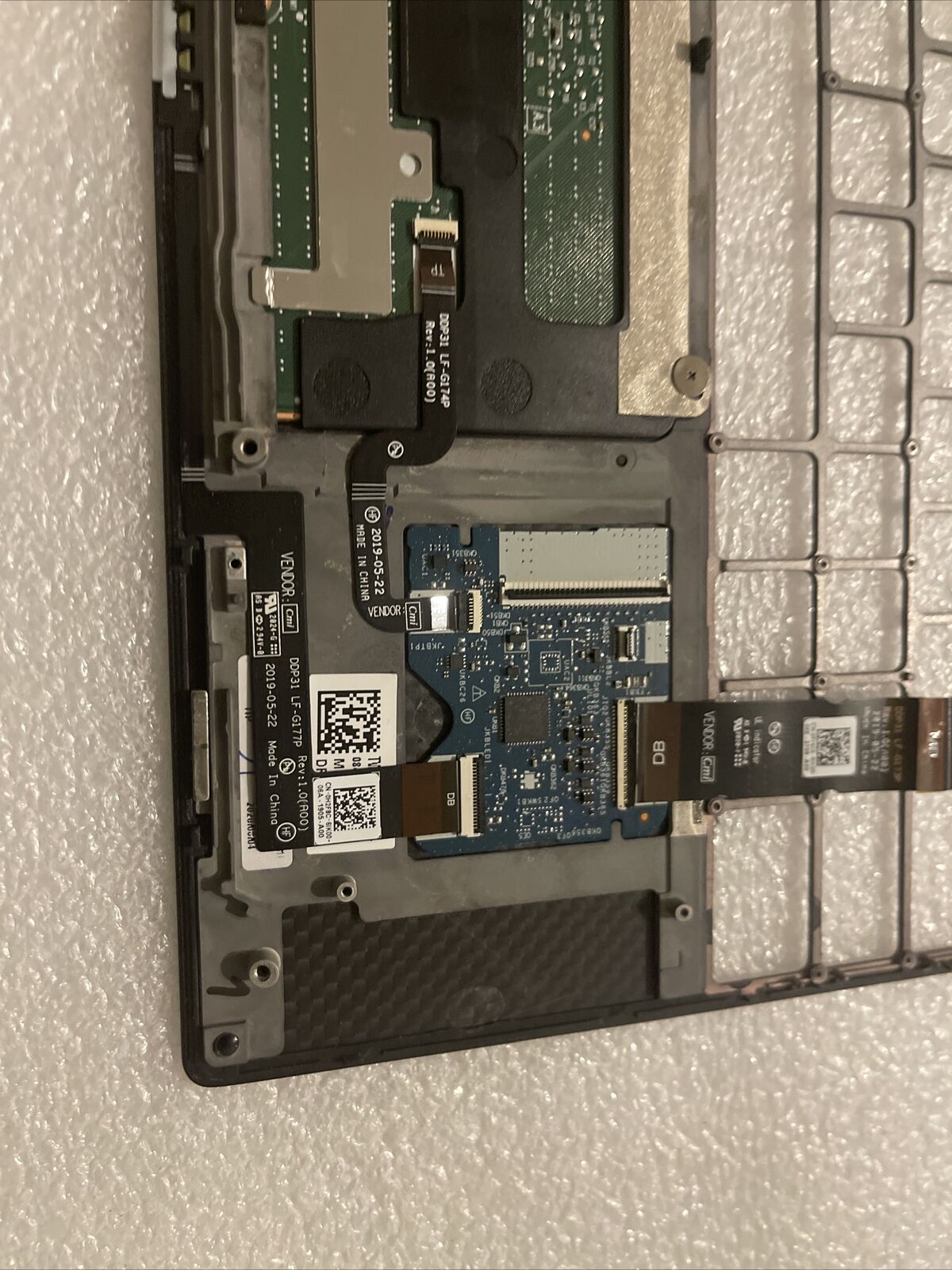 NEW Genuine Dell XPS 13 7390 2-in-1 Laptop Palmrest Touchpad Assembly 45T4C T1B1