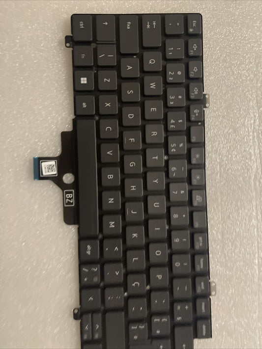 Genuine DELL latitude 5420 7420 7520 Non BACKLIT Brazilian Keyboard 0MJ58D BA