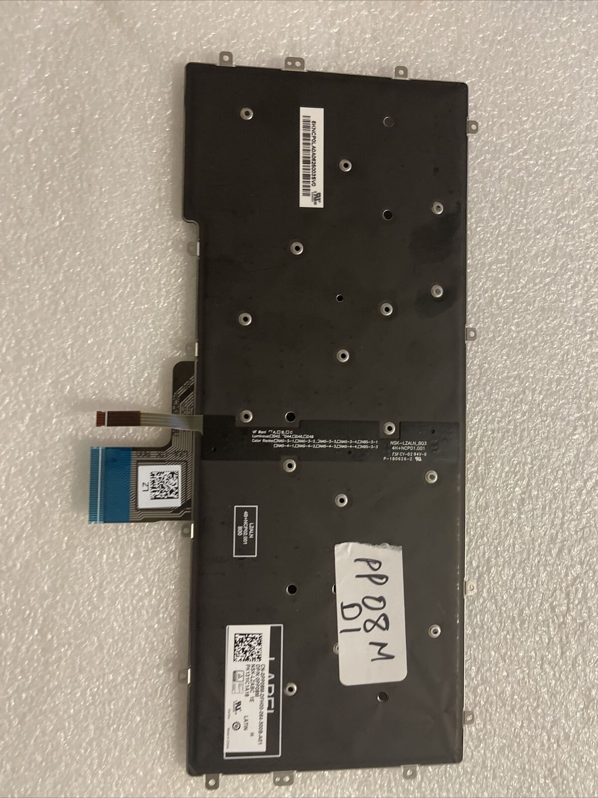 New SPANISH Dell OEM Latitude 13 7370 Laptop Keyboard Backlight PP08M 0PP08M D1