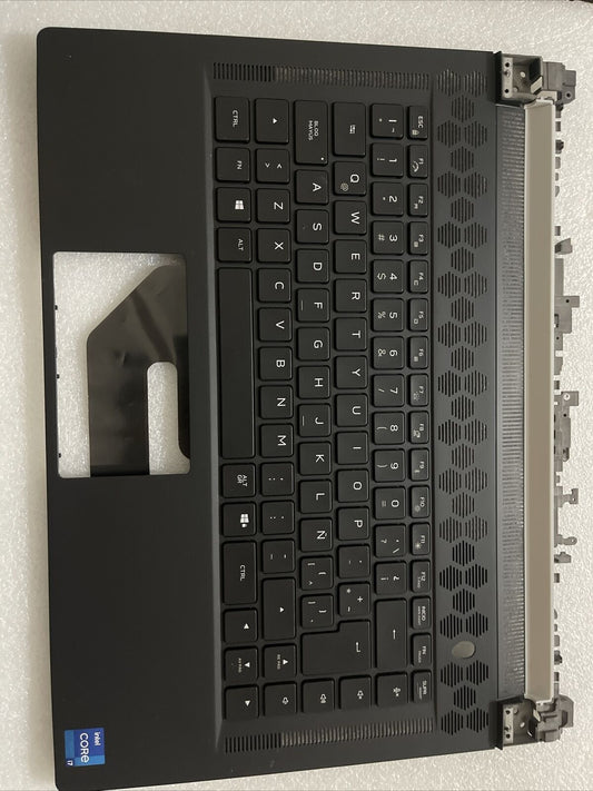New Dell Alienware X15 R1 R2 Laptop Palmrest Spanish Backlit Keyboard DP6J2 SLP6