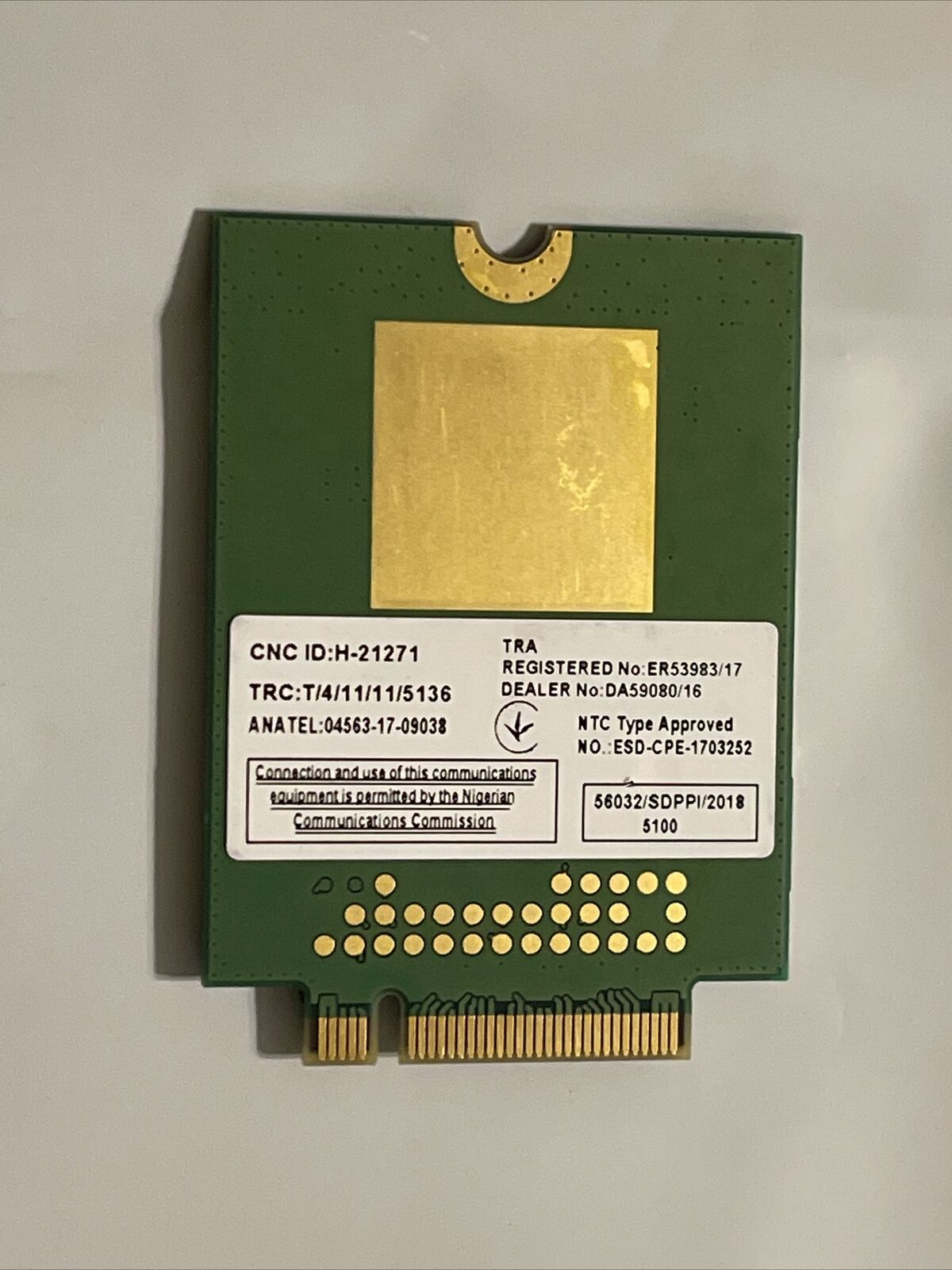 Dell DW5820e Fibocom L850-GL LTE/WCDMA 4G WWAN Card Module 284DC H1