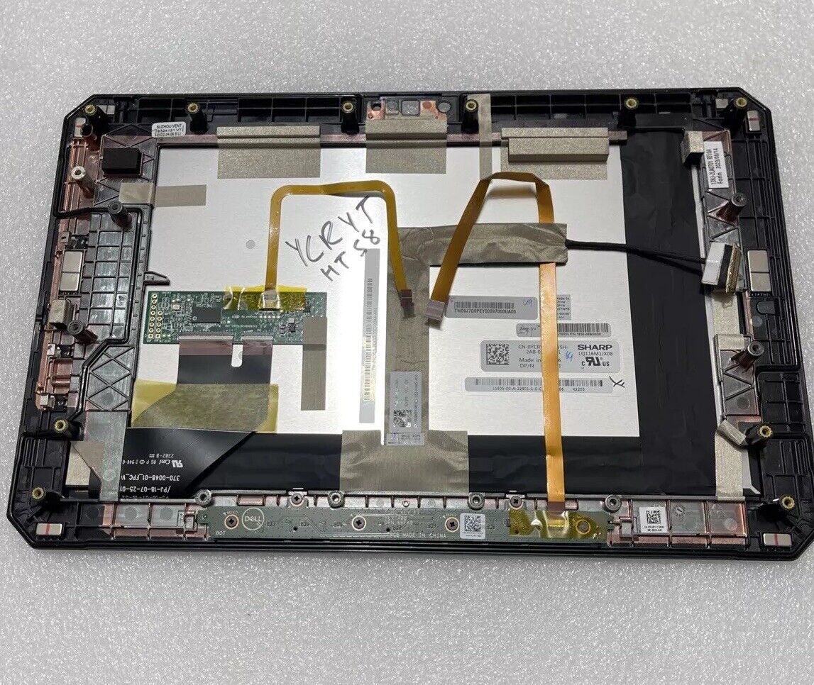 Dell Latitude 7212 Rugged Tablet LCD Screen Panel  GPK0Y  5TWP8 YCRYT HT S8