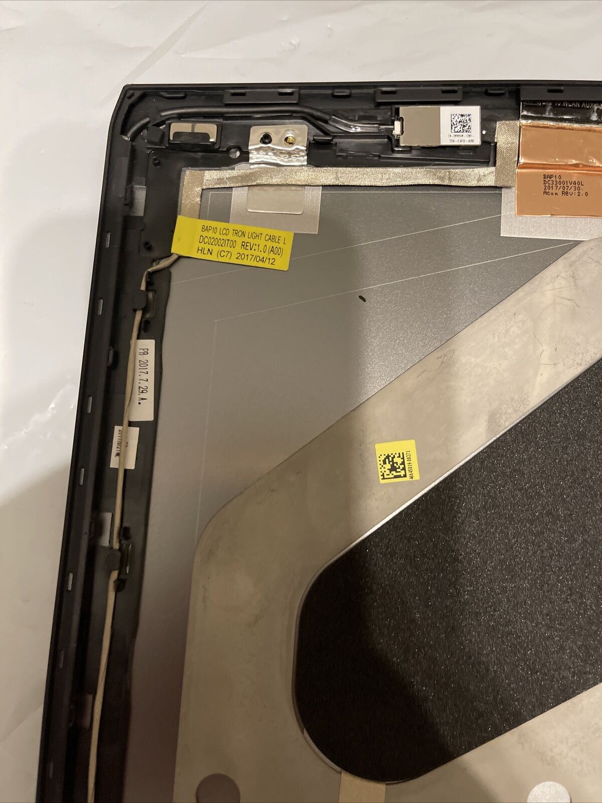 OEM DELL ALIENWARE 15 R3 15.6" LCD BACK COVER LID GENUINE ASSEMBLY 0FKD90 C2