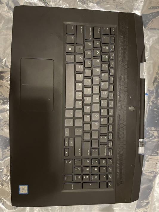 DELL Alienware M17 AWM17 Laptop Palmrest Touchpad US Keyboard 3D7NN GYGKG H1 P2