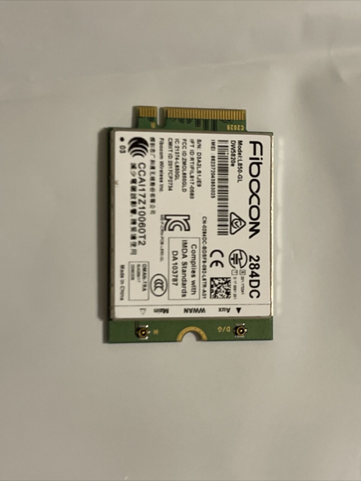 Dell DW5820e Fibocom L850-GL LTE/WCDMA 4G WWAN Card Module 284DC