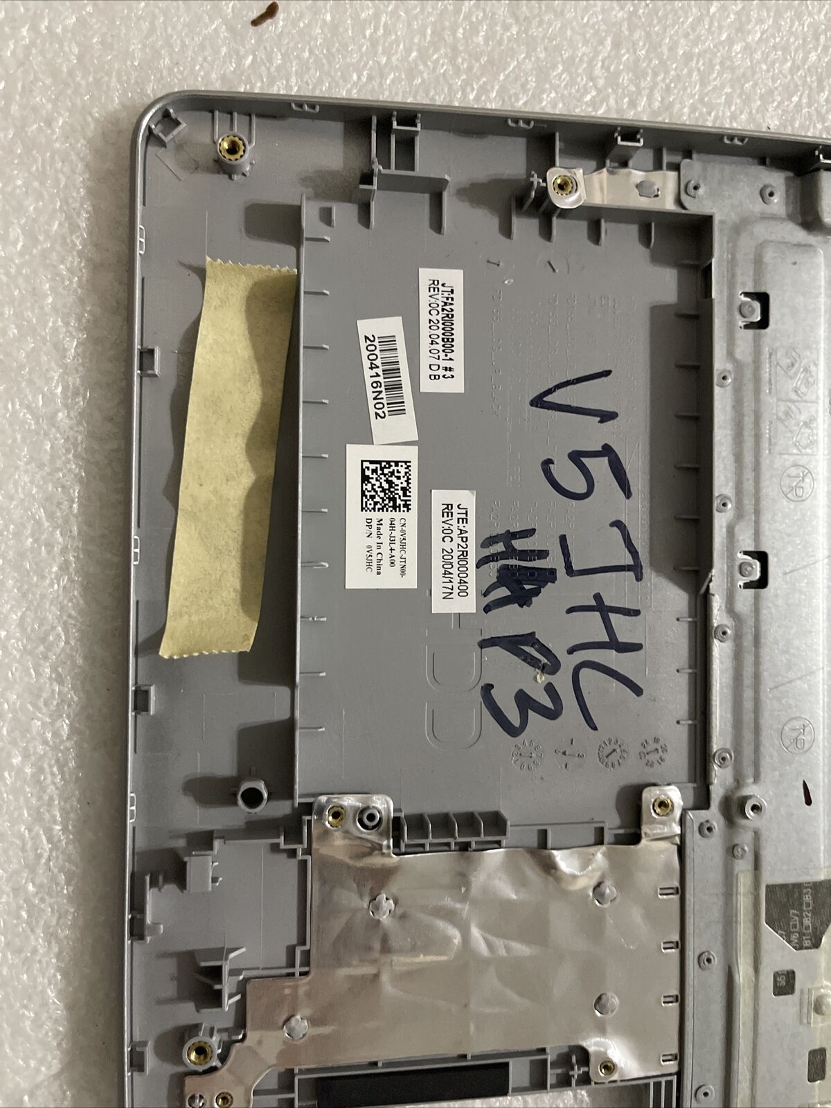 Genuine Dell Inspiron 5593 Palmrest Keyboard No BL No Type C 2X1FH V5JHC H4 P3