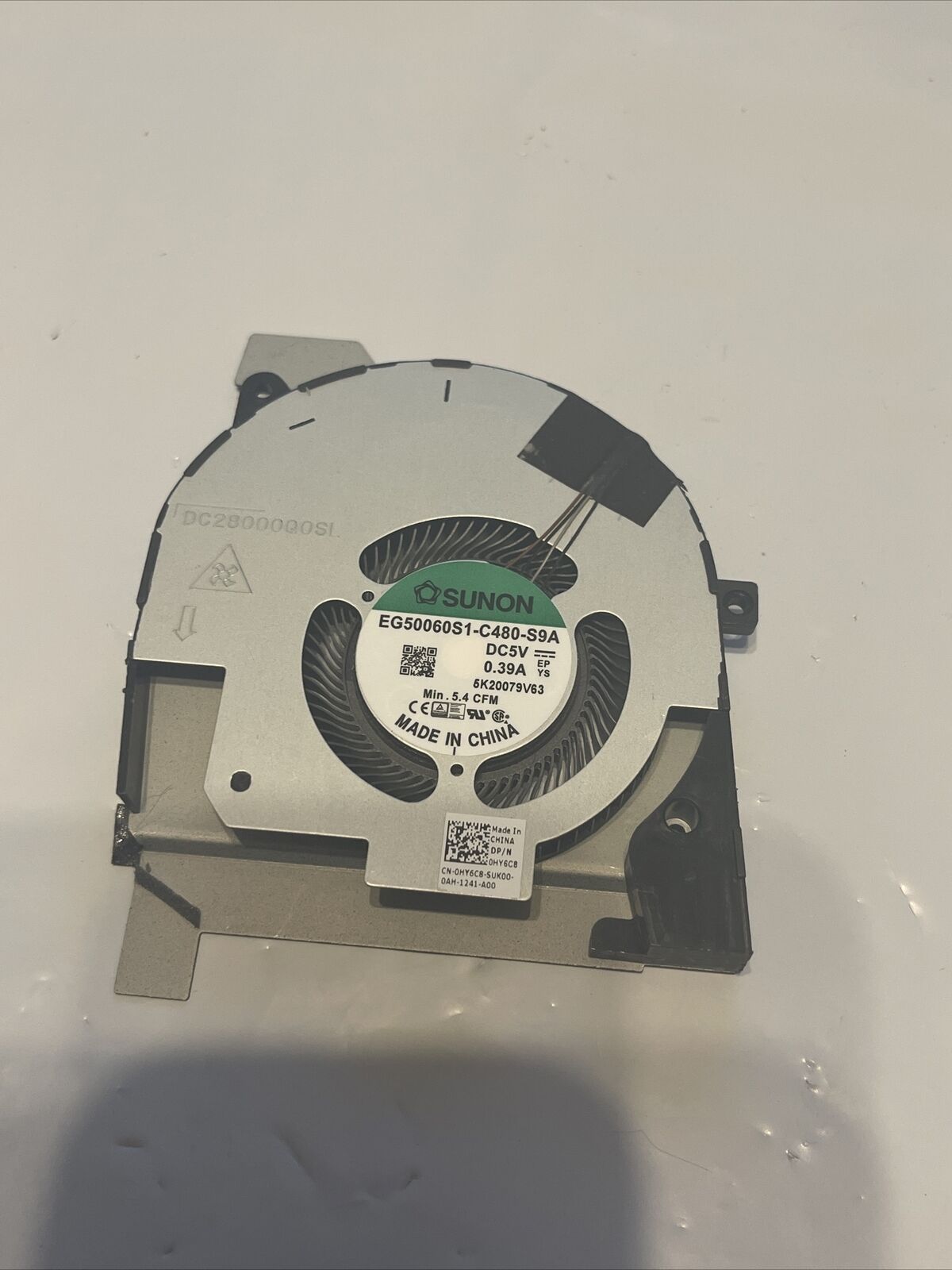 Dell Latitude 5511 fan integrated cooling  FMCT 0HY6C8 HY6C8 P6