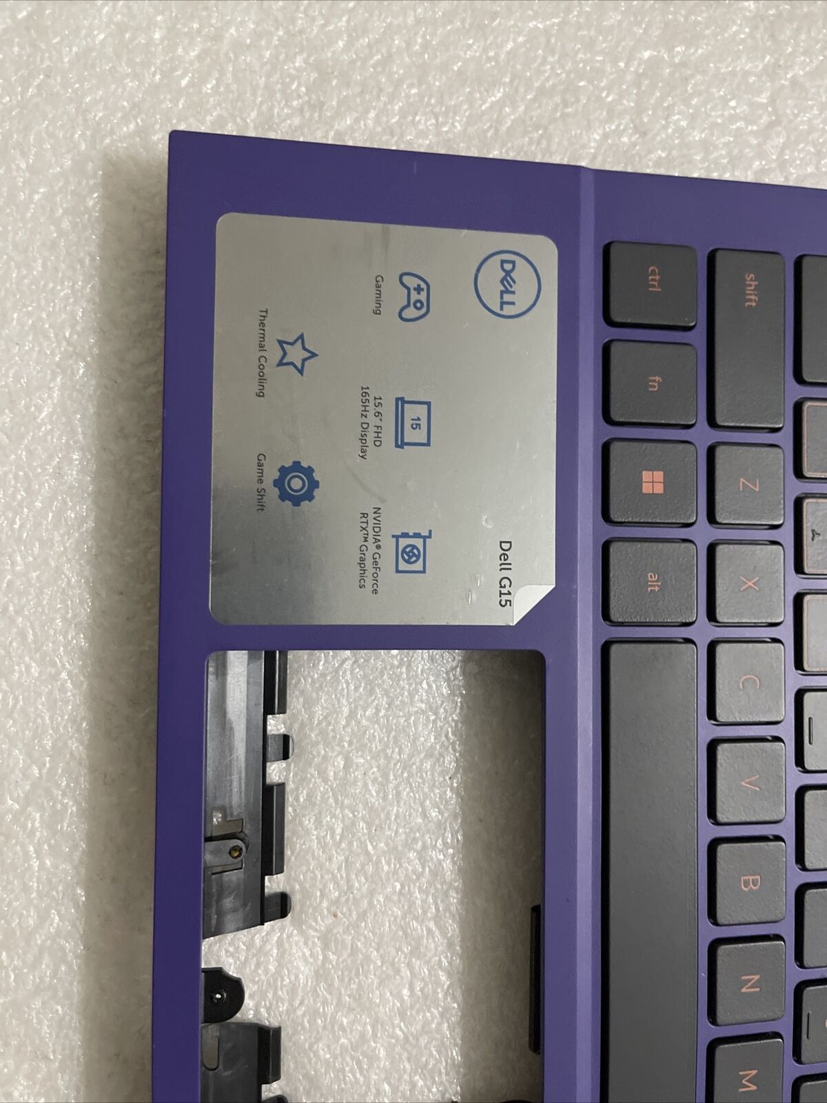 DELL G15 15 5535 G15 5535 Laptop Palmrest US Backlit Keyboard Purple 0YPYC1 H1A1