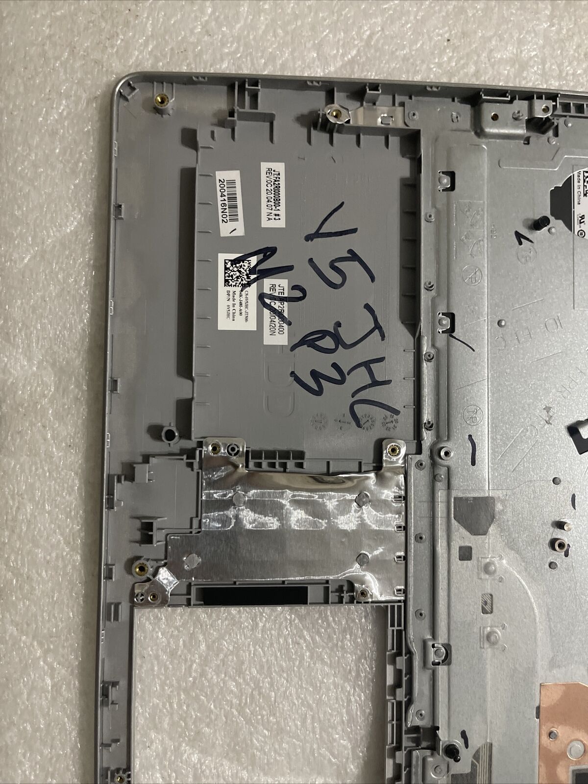 Dell Inspiron 5593 Palmrest US Backlit Keyboard 2X1FH V5JHC NO-TypeC M2 P3