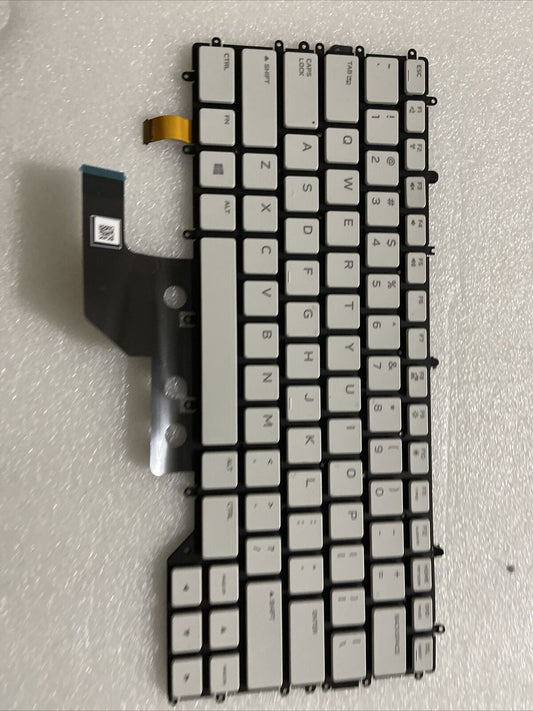Genuine Dell Alienware M15 R2 Lunar Light RGB Laptop Keyboard Y79F6 00T44R N4 B4