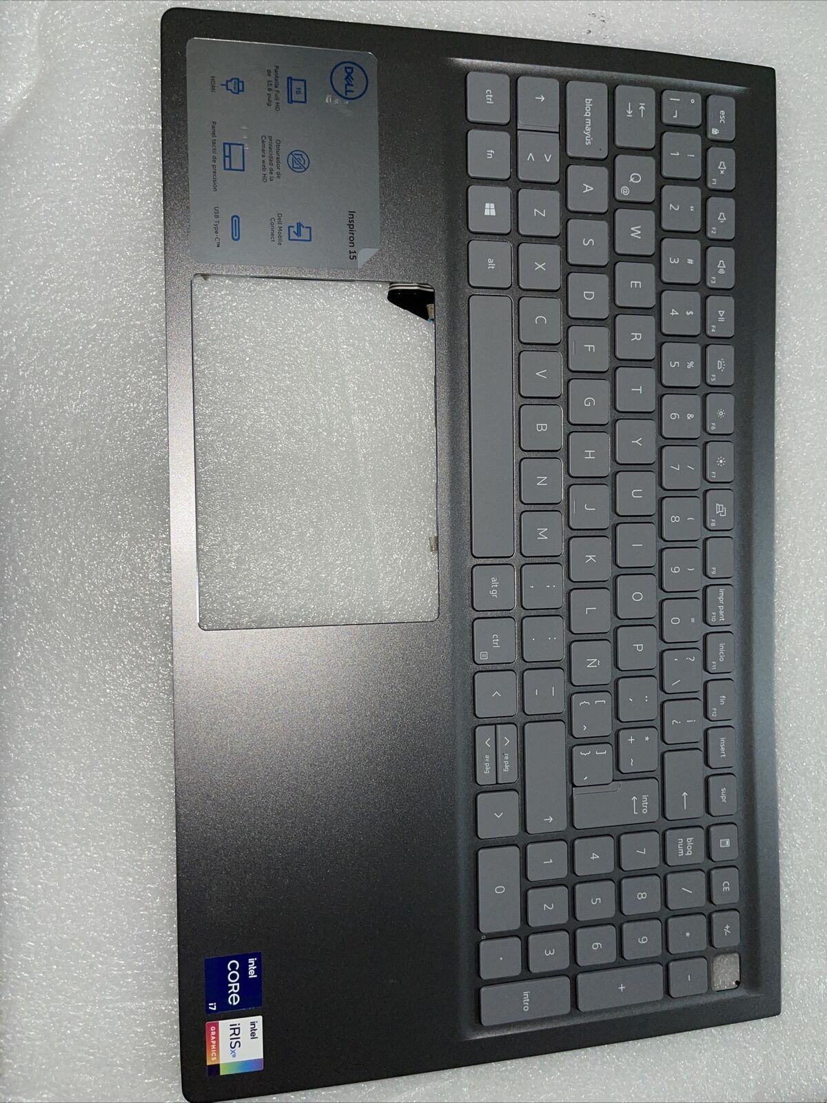 Dell Inspiron 5510/5518 Laptop Palmrest US/En Backlit Keyboard MK2CK H4P4 GradeA