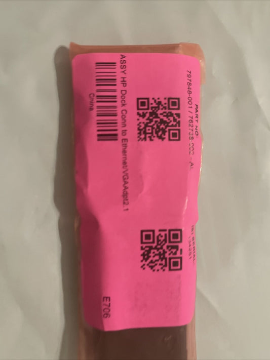 HP Dock Connector to Ethernet/VGA Adapter HSTNN-F03D, 767076-001, 797848-001 ata