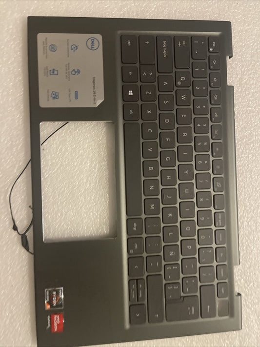 DELL INSPIRON 7415 LAPTOP PALMREST SPANISH BACKLIT KEYBOARD VJ2PX H1 D5 Grade A