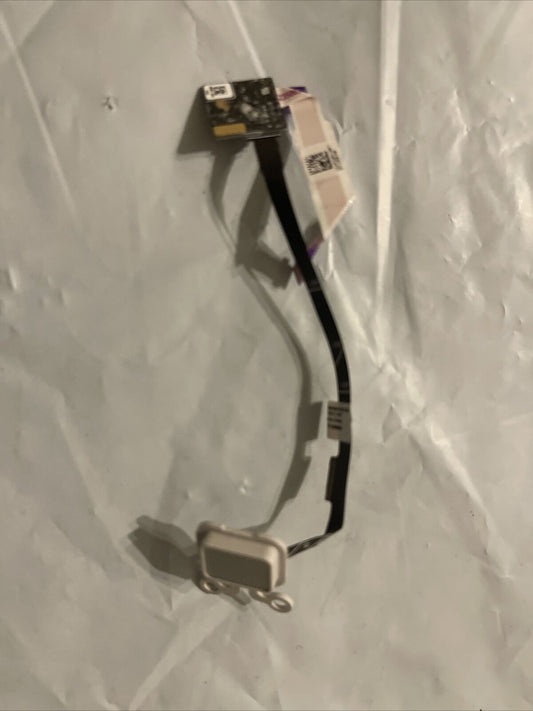 Oem Dell Inspiron 7591 15.6" Power Finger Print Reader W Cable Silver 9D4V04 H2