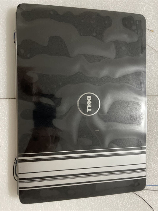 NEW DELL INSPIRON 1525 1526 BACK TOP COVER BLACK HINGES WIRES XT981 KY320 H1 B9