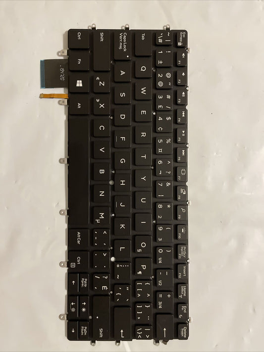 Genuine Dell English-French Canadian Backlit Laptop Keyboard 0VJK2W VJK2W GradeA
