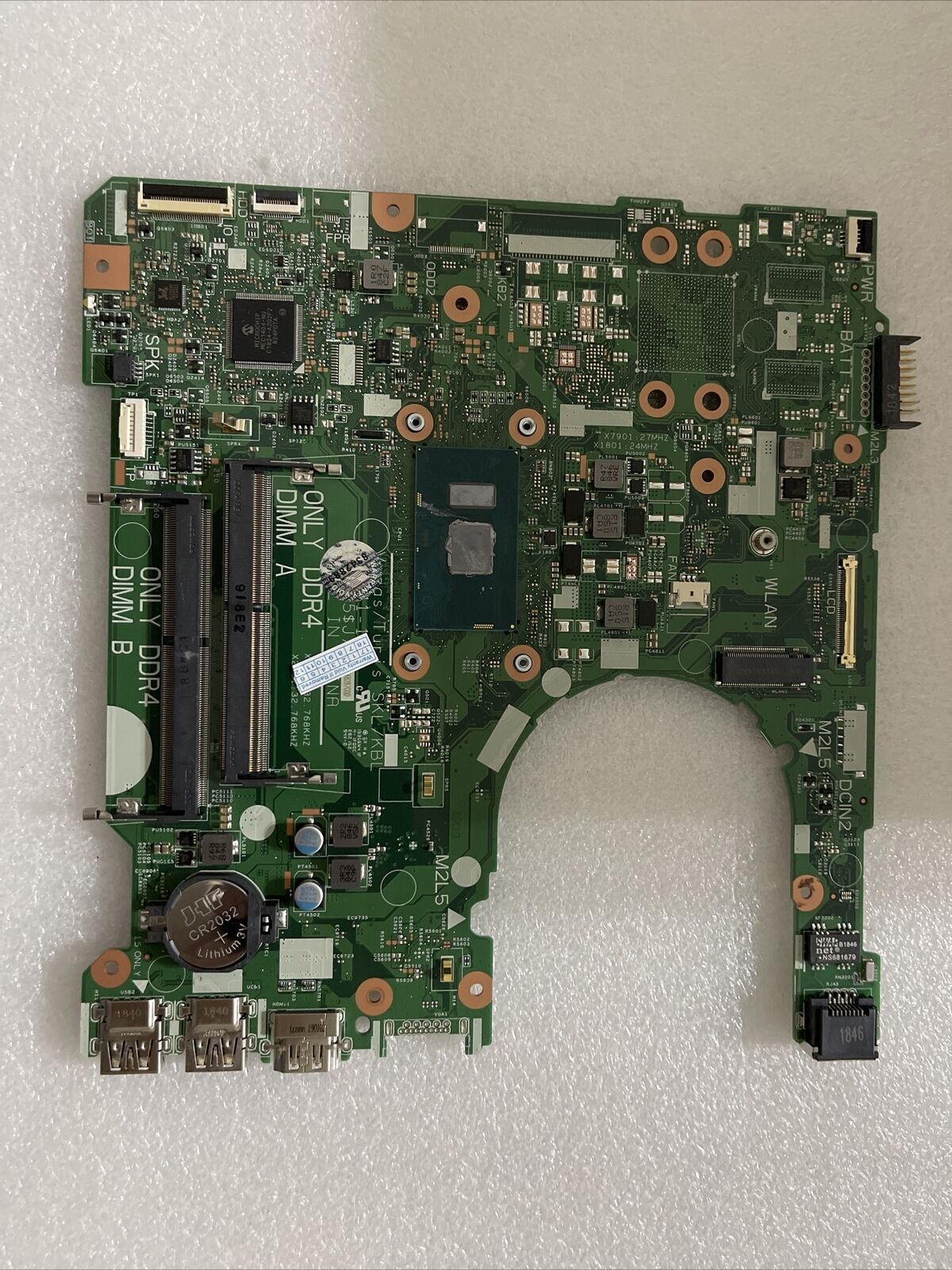 DELL INSPIRON 14 3467 15 3567 INTEL  I5-7200U CPU LAPTOP MOTHERBOARD D71DF H1 B4