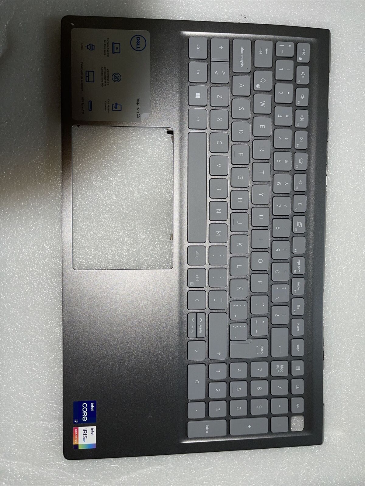 Dell Inspiron 5510/5518 Laptop Palmrest US/En Backlit Keyboard MK2CK H4P4 GradeA