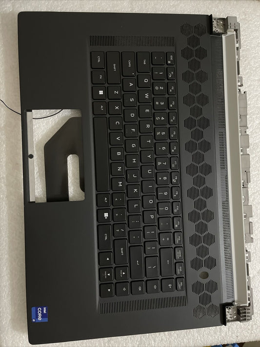 Genuine Dell Alienware x17 R2 US English Keyboard Palmrest  0346YC 346YC H1 P2