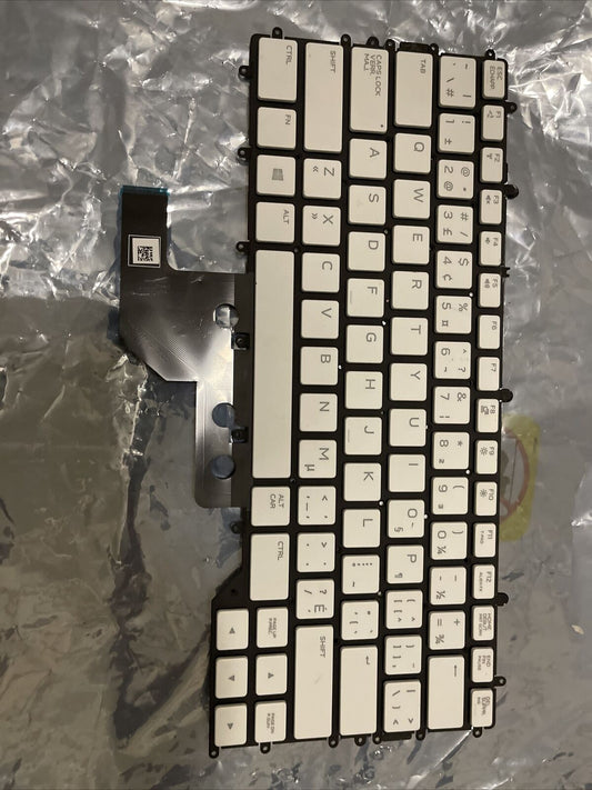 OEM Dell Alienware m15 R3 / m15 R4 White Laptop French Backlit Keyboard X9JC1 H2