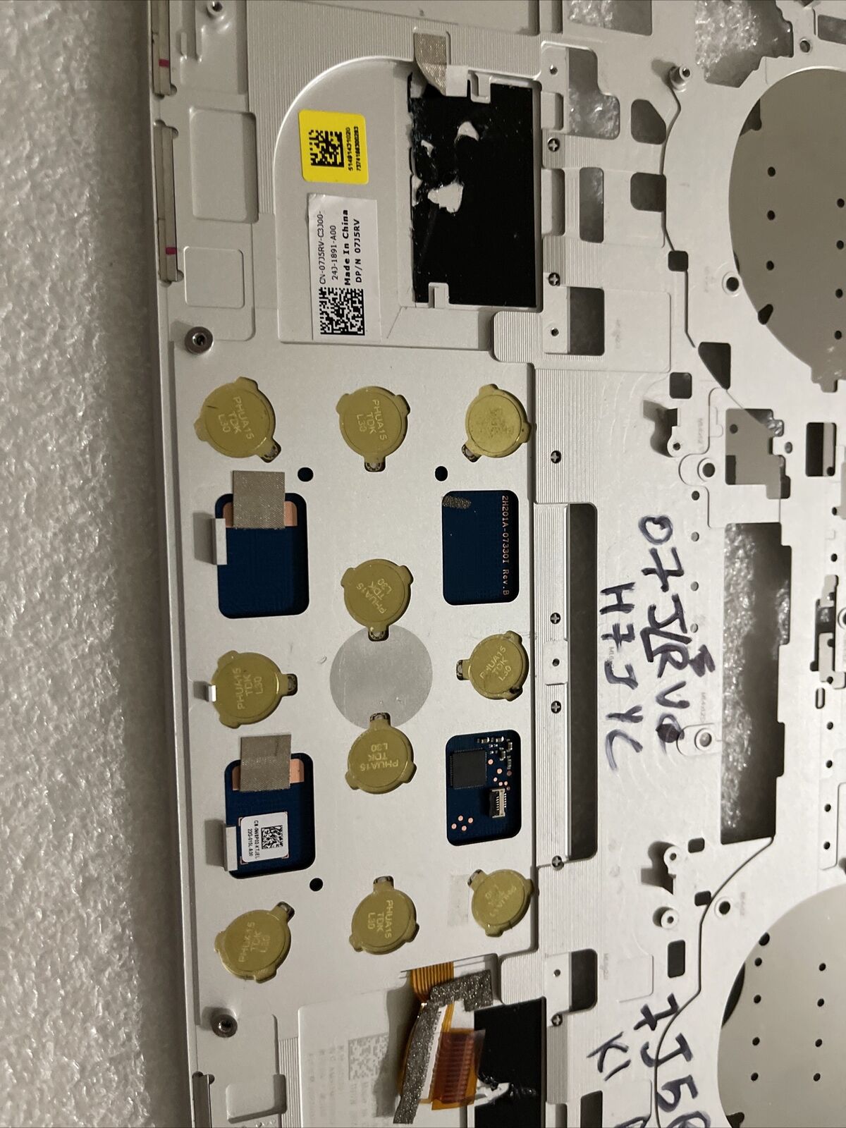 Dell OEM XPS 9320 Palmrest Touchpad Assembly  H7JYC 7J5RV 07J5RV K1 B5 Grade B