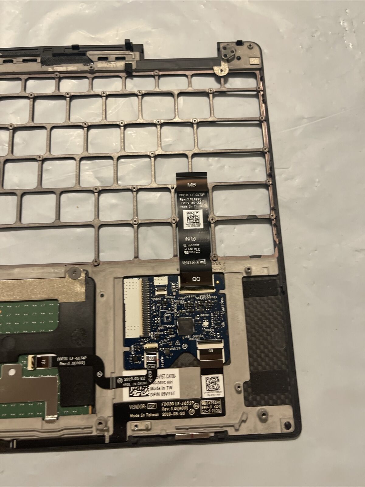 Dell XPS 13 7390 2-in-1 Laptop Palmrest TouchPad  5VY5T 05VY5T S1 B5