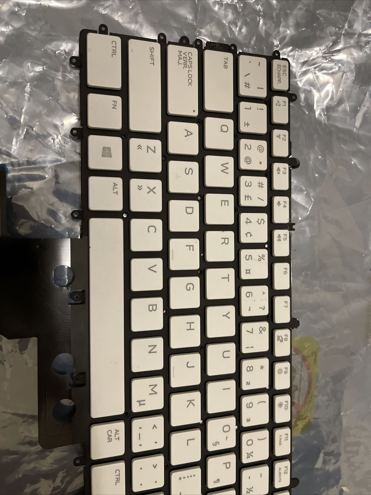 OEM Dell Alienware m15 R3 / m15 R4 White Laptop French Backlit Keyboard X9JC1 H2