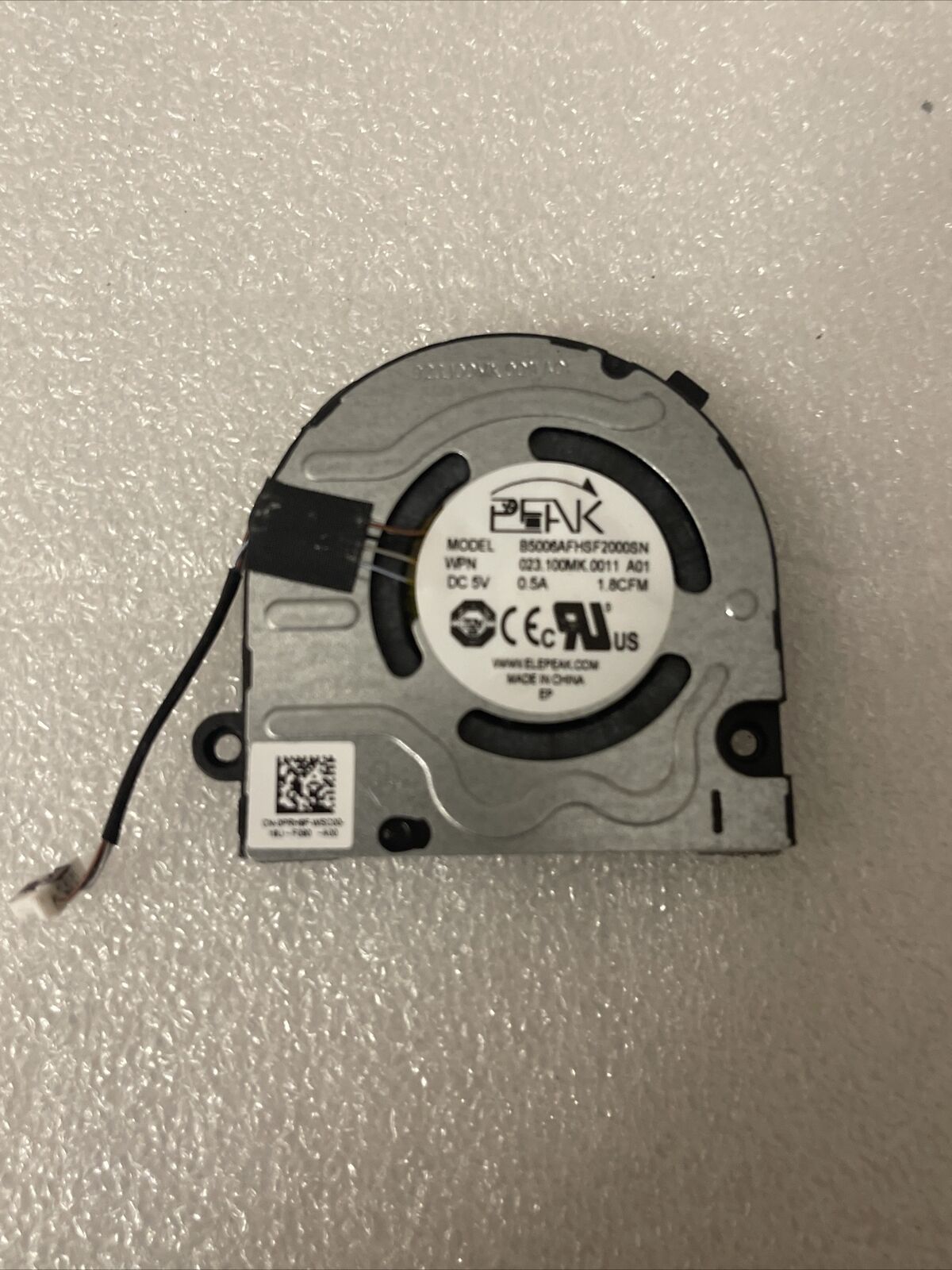 Dell Inspiron 13 5310 13.3" Laptop CPU Cooling Fan 023.100mi.0001 6T5J2 P7