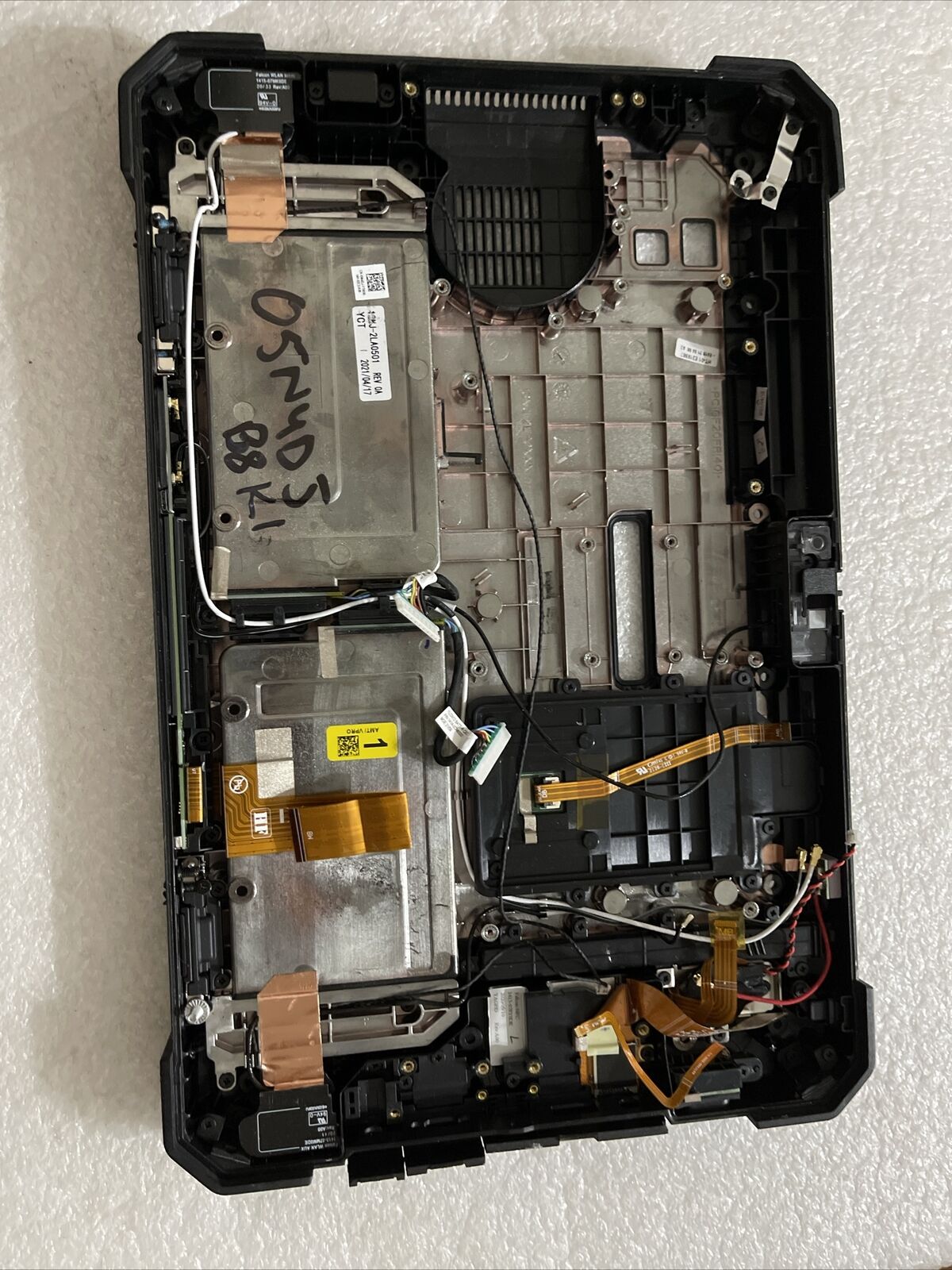 Dell Latitude 7220 Rugged Extreme Tablet Bottom Cover Extras DwCGW 5n4DJ B8K1