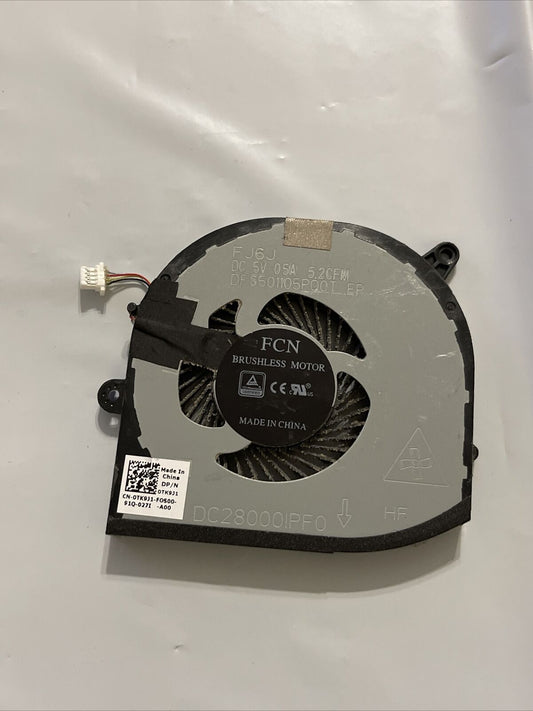 Genuine Dell XPS 15 9560 Cooling Fan RIGHT Side DC28000IPF0 TK9J1 0TK9J1 P1