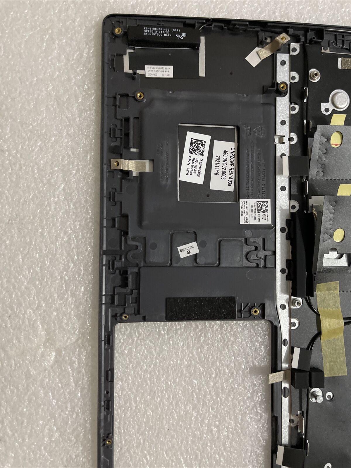 Dell Vostro 15 5510 5515 V5510 Palmrest W/Backlit Keyboard Gray JVYYX N1 P1