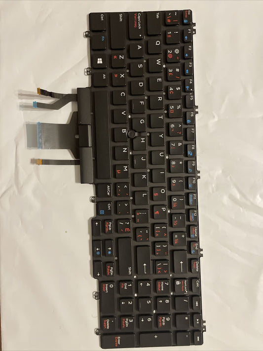 NEW OEM Dell Precision 7530 ENGLISH-CANADIAN FRENCH Laptop Keyboard 0FJ6WR K5