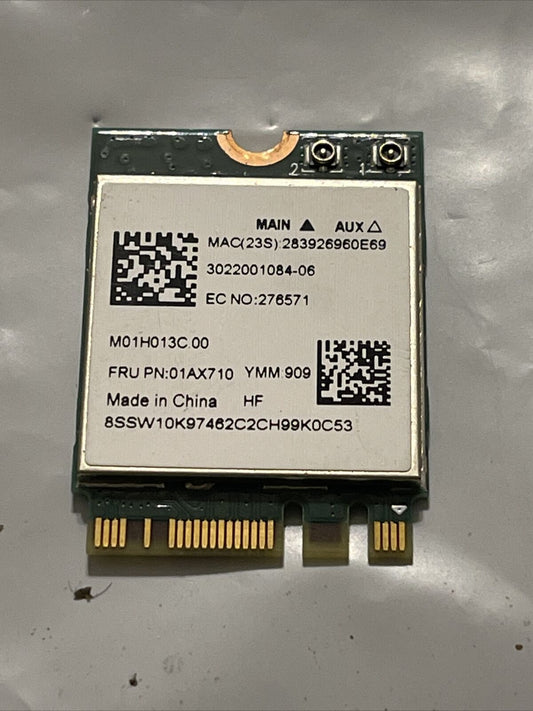 Lenovo  Wireless WiFi Wlan Bluetooth Card  SW10K97462  1AX710 01AX710 ata