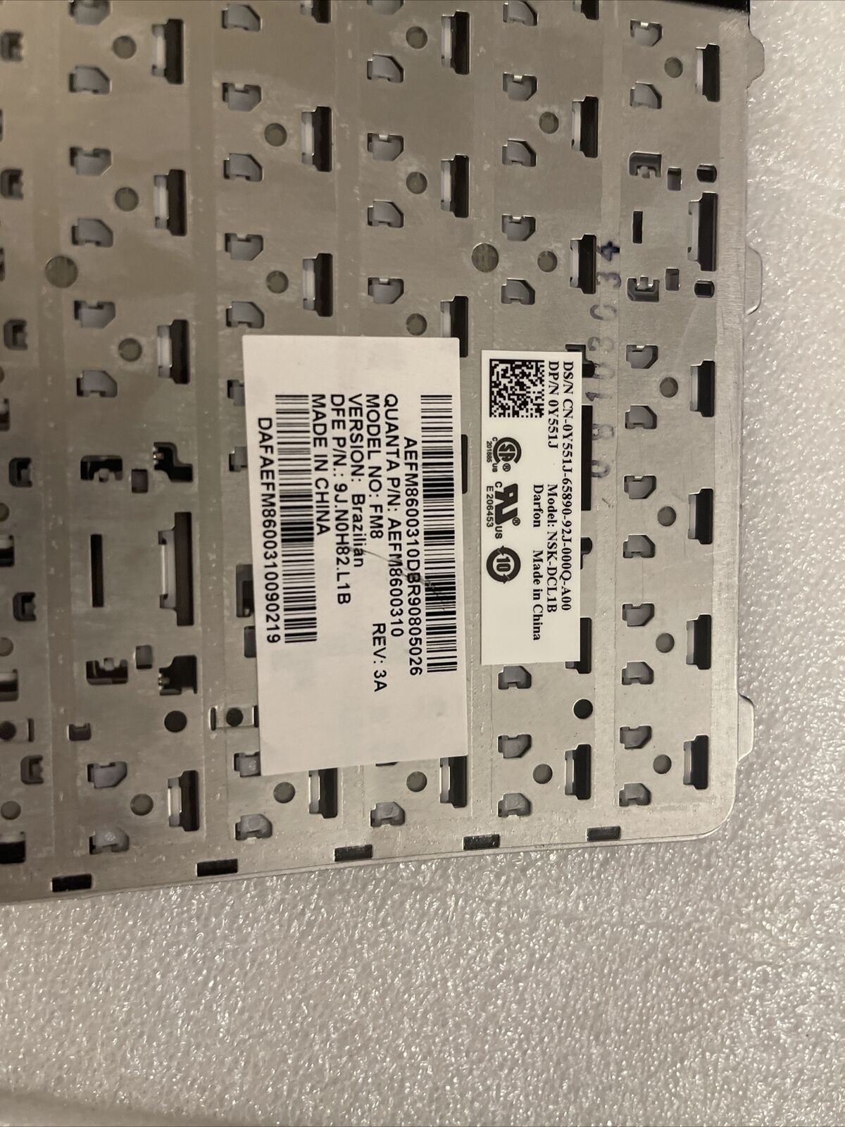 DELL A059 STUDIO 1535 1536 1537 BRAZILIAN PORTUGUESE LAPTOP KEYBOARD Y551J D12