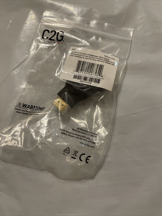 New Genuine DVI-D Female to HDMI Male Inline Adapter Legrand #40745 AIDIO VIDEO