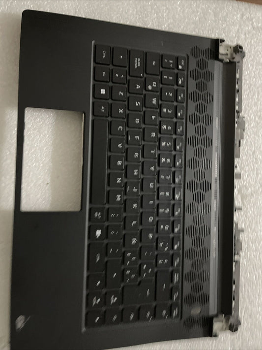 Dell Alienware M15 R7 Spanish Backlit Keyboard Palmrest DGWY5 H9JDP H6 H2