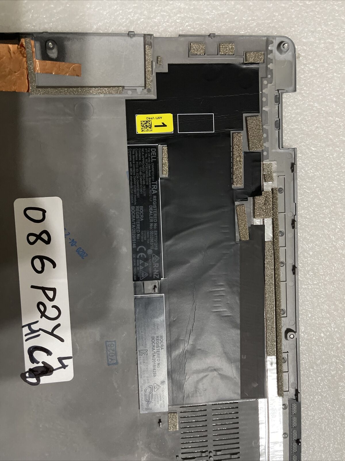 Genuine Dell Latitude 9510 E9510 Bottom Cover Lower Case 086P2Y 86P2Y C3