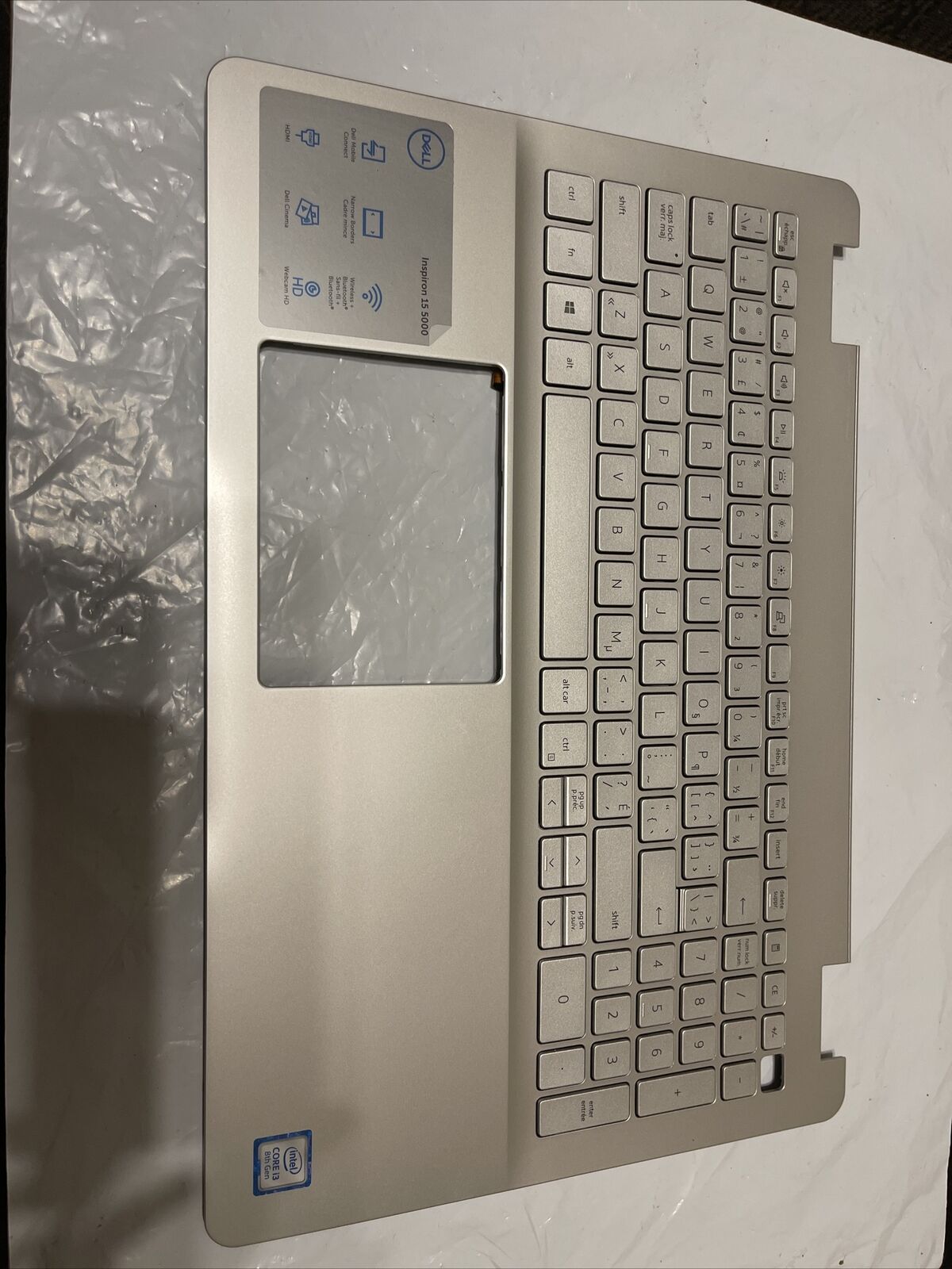 Dell Inspiron 15 5584 Laptop Palmrest French Keyboard  DFX5J D27G0 P5 C1