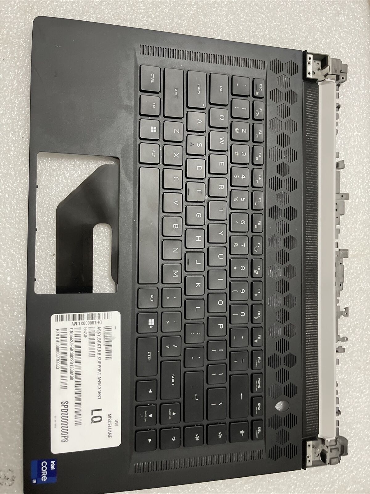 Dell Alienware X15 R1 R2 Palmrest US English Keyboard  562JF 386PV 5VHRX H1 D5