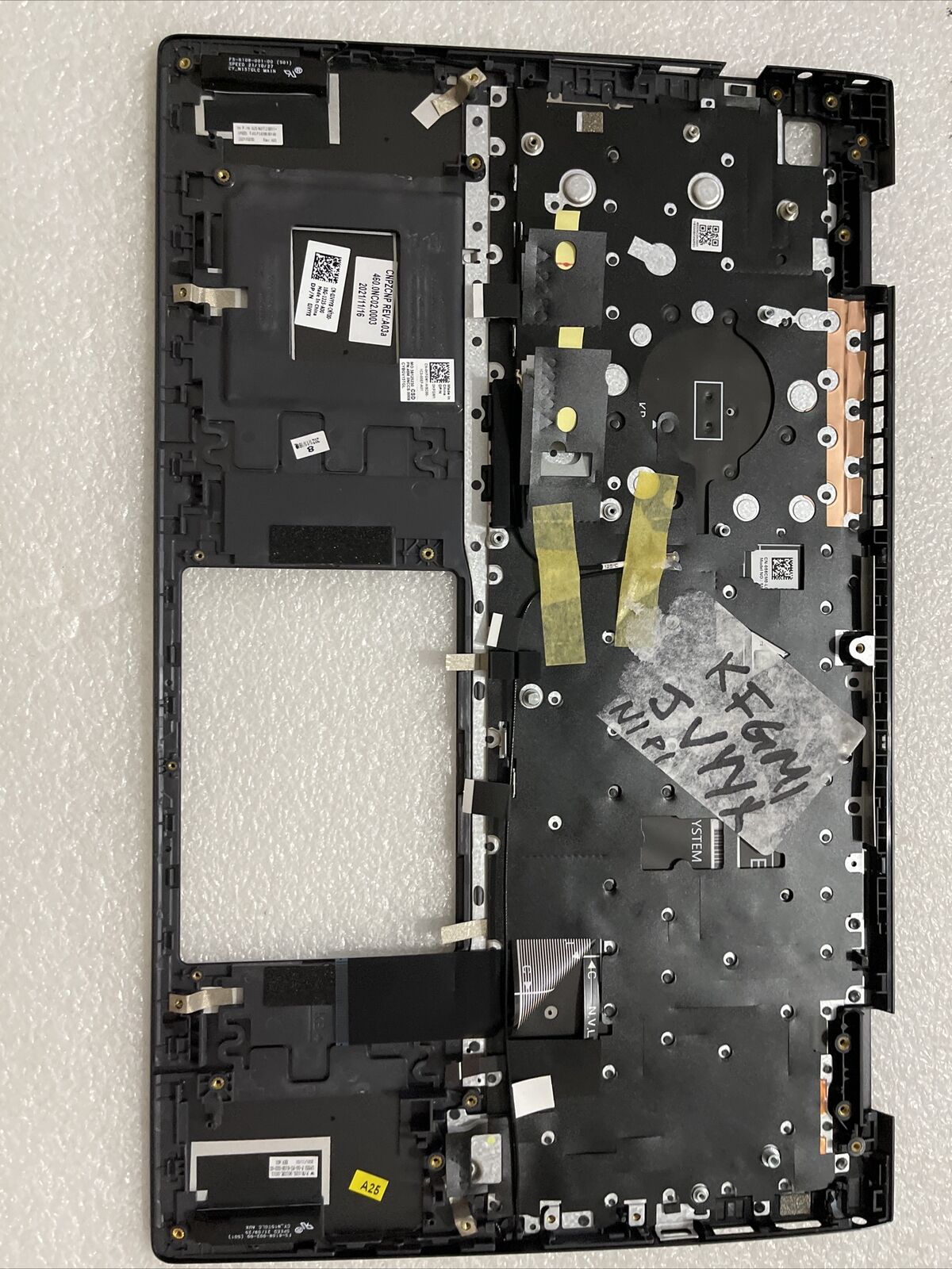 Dell Vostro 15 5510 5515 V5510 Palmrest W/Backlit Keyboard Gray JVYYX N1 P1