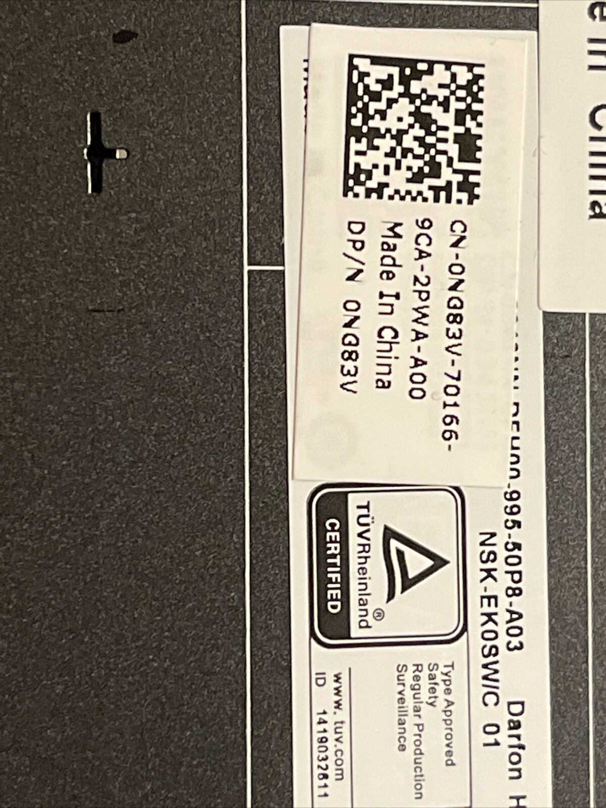 Genuine Dell Latitude 3180 3189 3380 Laptop US English Keyboard NG83V 0NG83V H1