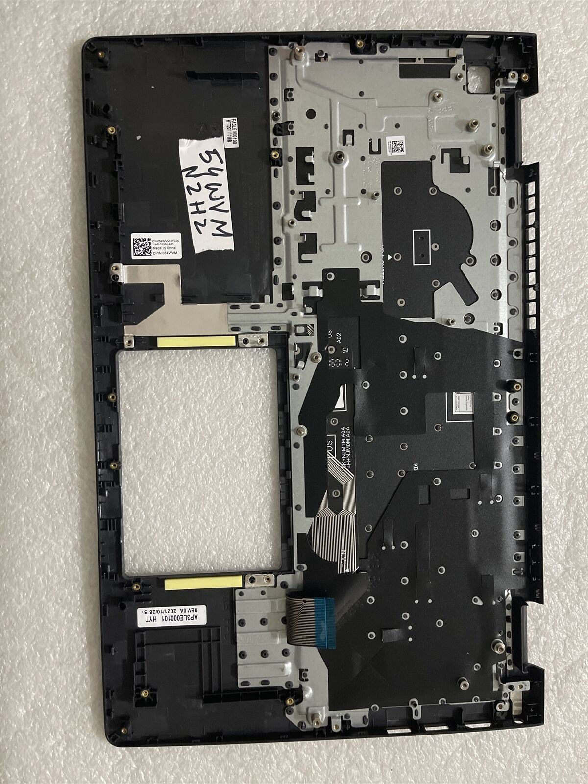 New Dell Inspiron 3510 3511 3515 Palmrest Englsh Non Backlit Keyboard 54WVM N2H2