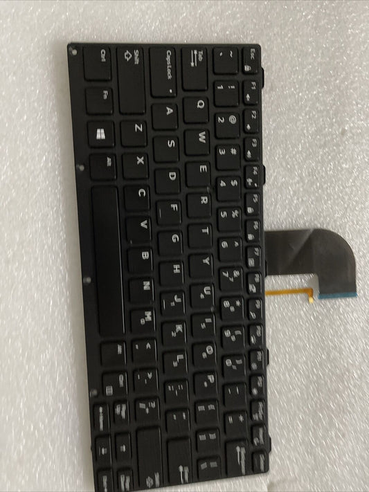 Genuine Dell Latitude 7204 7404 7414 5204 Laptop English Backlit Keyboard 0186TV