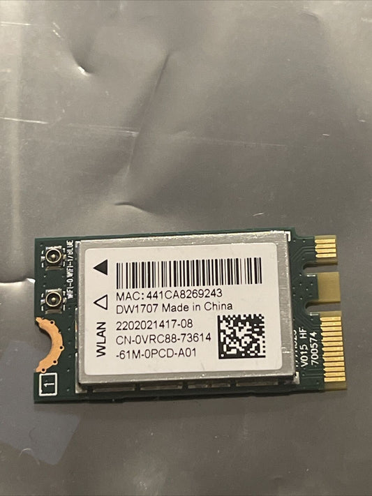 GenuineDell Wireless Atheros QCNFA335 802.11b/g/n BT4.0 PCIe NGFF DW1707 VRC88