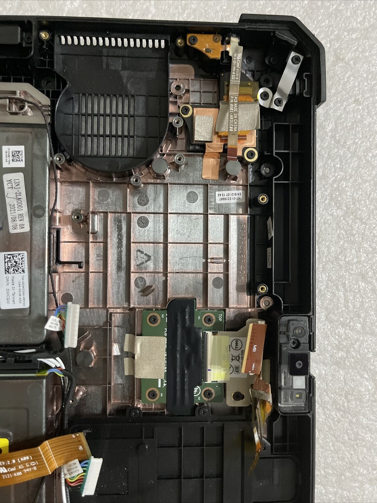 Dell Latitude 7220 Rugged Extreme Tablet Bottom Cover Extras DWCGW X8JMD NT K1