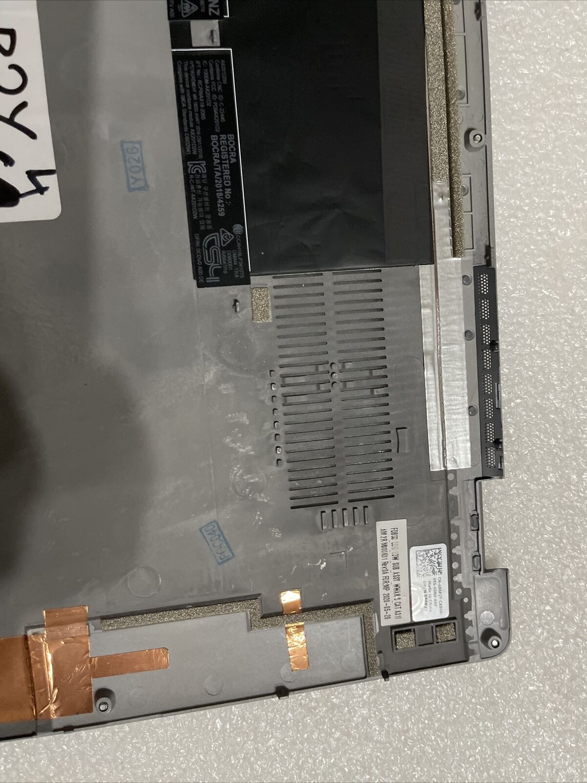 Genuine Dell Latitude 9510 E9510 Bottom Cover Lower Case 086P2Y 86P2Y C3