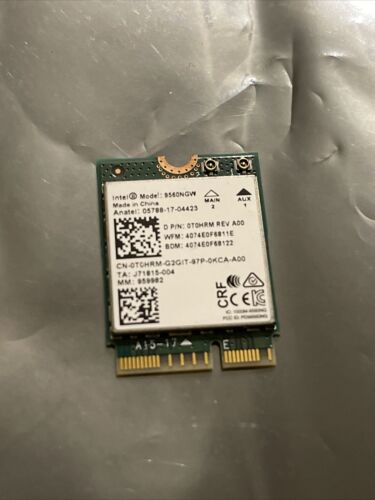 Intel Wireless-AC 9560 DualBand 9560NGW WiFi 802.11ac BT 5.0 M.2 Dell Card T0HRM