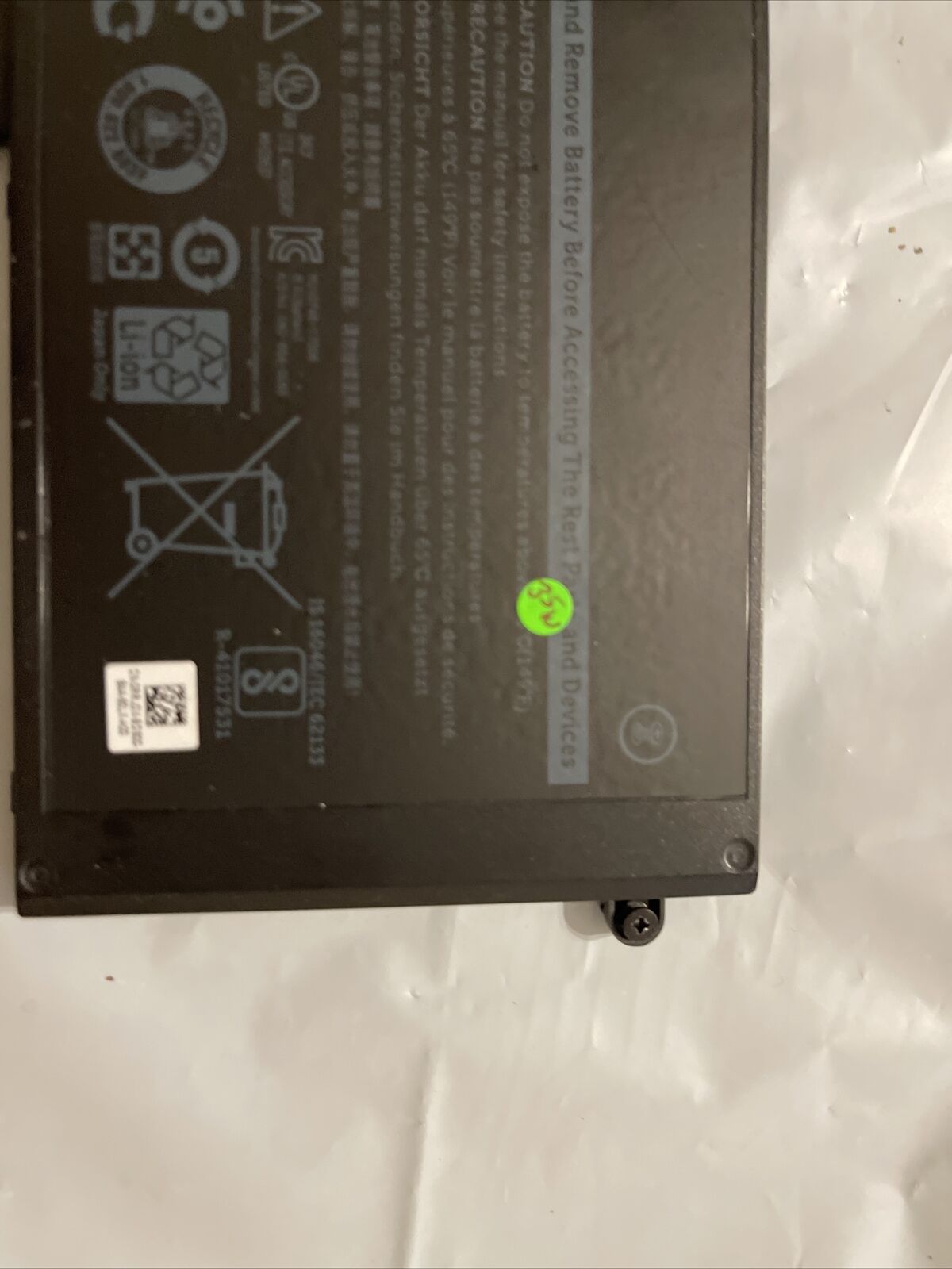 Genuine Dell Latitude E5280 E5480 42Wh 11.4V Laptop Battery 45N3J 3DDDG Grade A